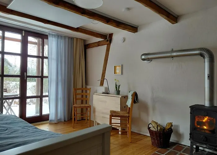 Romantic Studio Apartment With Fireplace & Nature Vorwerk photo